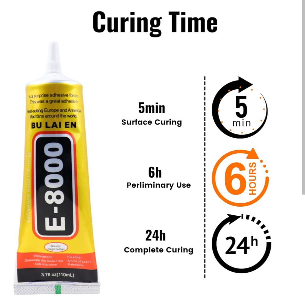 E8000 Adhesive Glue 110ml – Strong Multipurpose Jewelry Making & Craft Glue