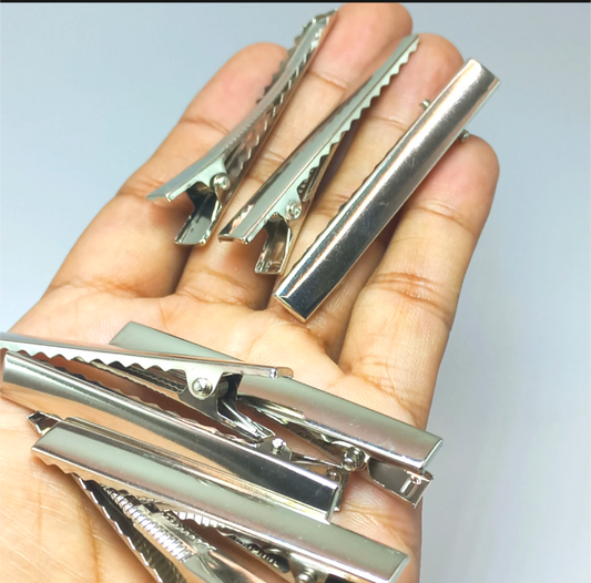 10 PCs Metal Alligator Clips for Jewelry Making, DIY Crafts & Hair Accessories