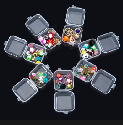 12 PCs Mini Jewelry Storage Box – Small Organizer Boxes for Rings, Beads & Jewelry Accessories
