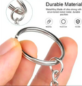 Pack of 10 Keychain Rings – Premium Metal Split Rings for Keychains, Jewelry Making & DIY Crafts