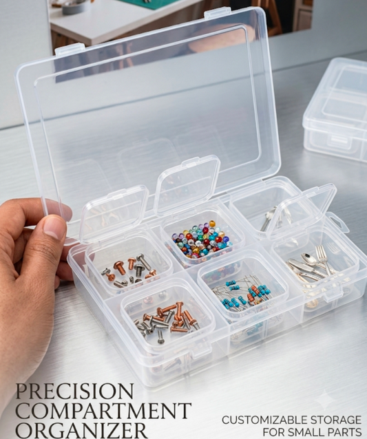 12 PCs Jewelry Organizer Box – Multi-Compartment Storage Box for Jewelry Making Supplies