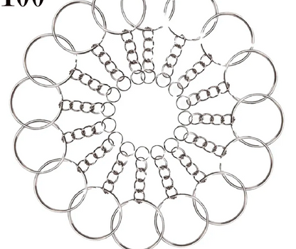 Pack of 10 Keychain Rings – Premium Metal Split Rings for Keychains, Jewelry Making & DIY Crafts