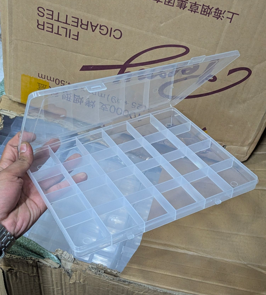 24 Grids Jumbo Size Jewelry Organizer Box – Premium Quality
