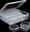 24 PCS Jewelry Organizer Storage Box Set | Transparent Beads Organizer for Jewelry Making, Seed Beads, Rhinestones & DIY Craft Supplies