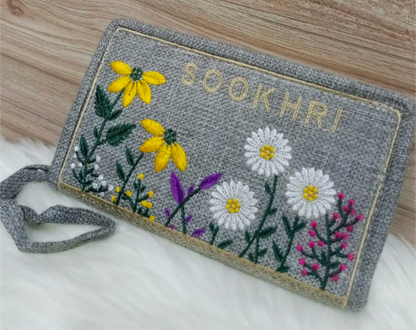 Embroidered Fancy Sookhri Clutch Bag | Handmade Traditional Embroidery Purse
