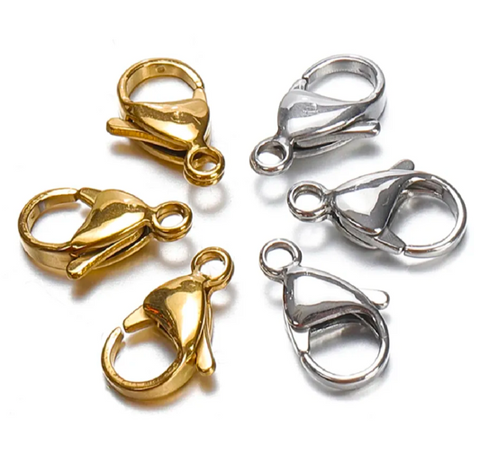 Pack of 30 PCS Lobster Clasp Locks for Jewelry Making – Premium Metal Clasps for DIY Necklaces, Bracelets & Keychains