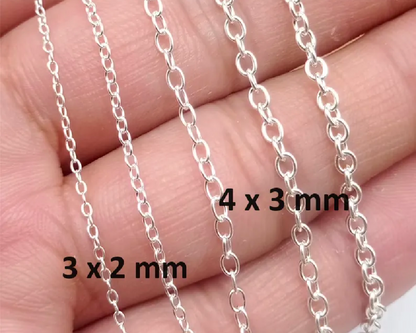 150cm Golden Cable Chain 3×2mm – Jewelry Making Chain for Necklace, Bracelet & DIY Crafts