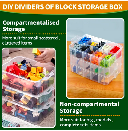 3 Layer 24 Grid Jewelry Organizer Box – Fully Customizable Storage Case