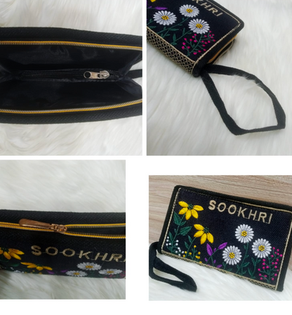 Embroidered Fancy Sookhri Clutch Bag | Handmade Traditional Embroidery Purse