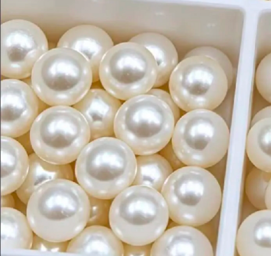 Pack of 100 White Pearl Beads – Medium Size Premium Faux Pearls for Jewelry Making, DIY Crafts & Decorations