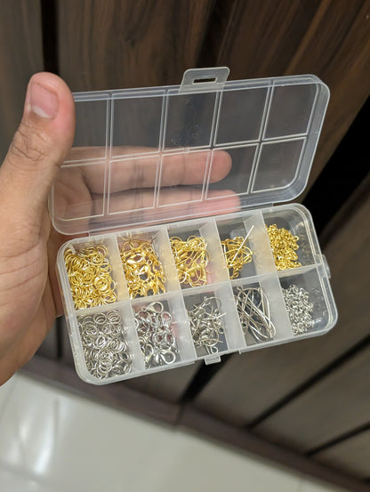 Mini Jewelry Accessories Box – Jewelry Making Findings & Craft Supplies Organizer