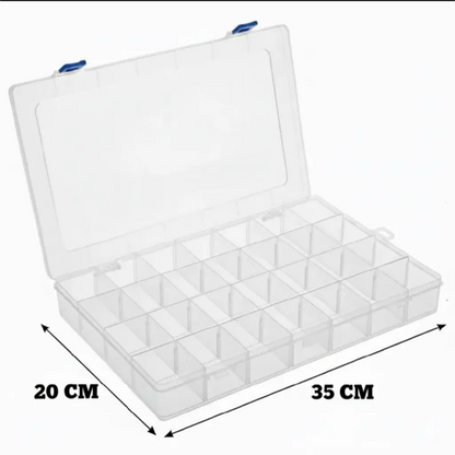 28 Grids Large Size Beads Organizer Box | Jewelry Making & Craft Storage
