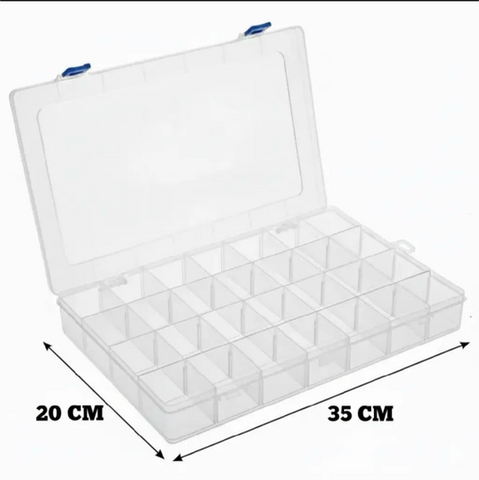 28 Grids Large Size Beads Organizer Box | Jewelry Making & Craft Storage