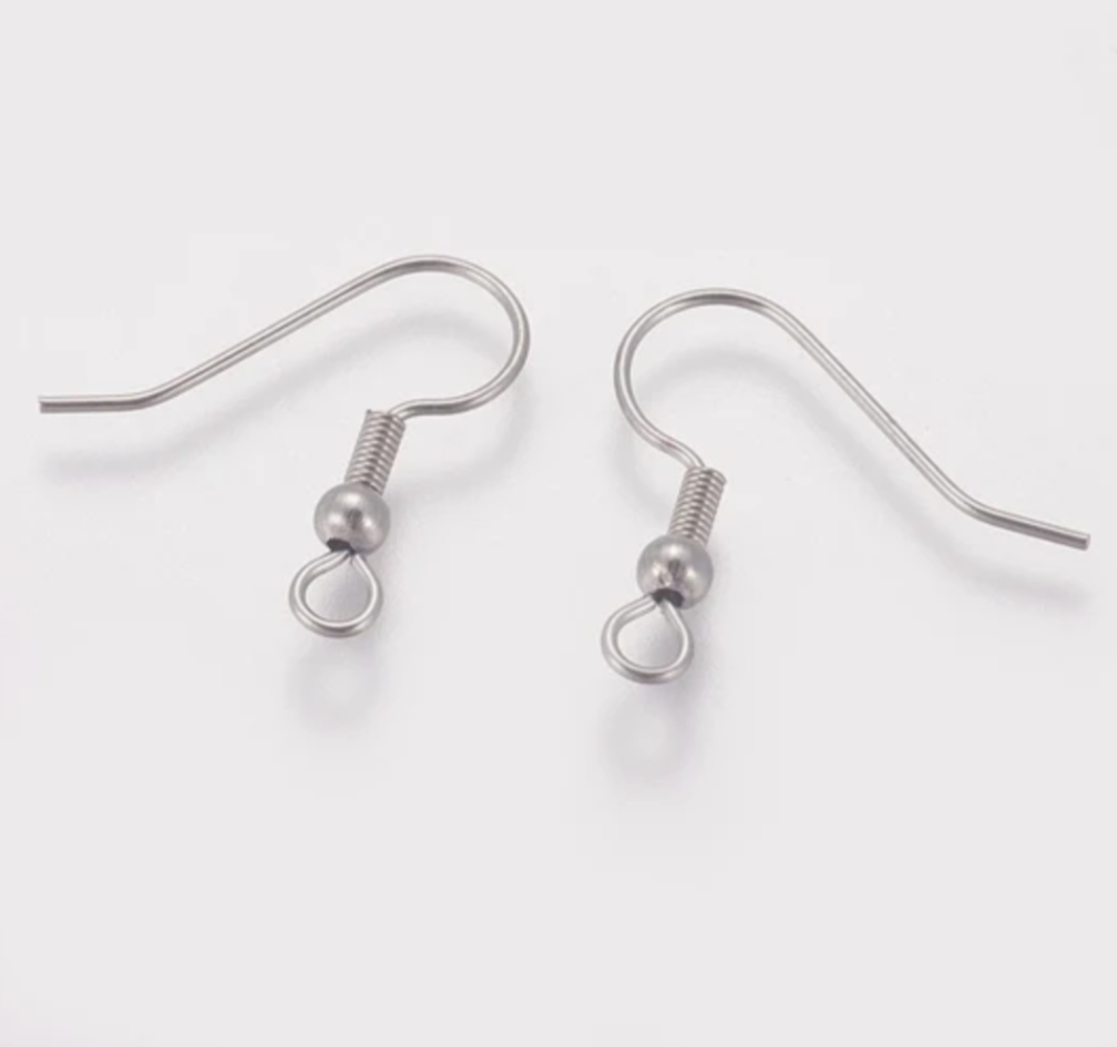 Pack of 30 PCS Earring Hooks Premium Quality – DIY Jewelry Making Ear Wires for Handmade Earrings