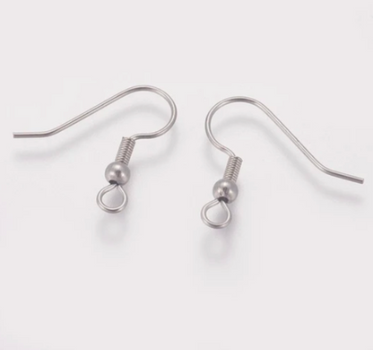 Pack of 30 PCS Earring Hooks Premium Quality – DIY Jewelry Making Ear Wires for Handmade Earrings