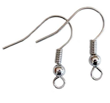 Pack of 30 PCS Earring Hooks Premium Quality – DIY Jewelry Making Ear Wires for Handmade Earrings