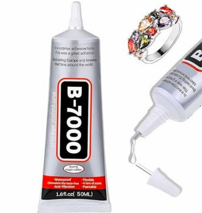 B7000 Glue 50ml – Multipurpose Industrial Adhesive for Jewelry Making, Rhinestones, Crafts, Mobile Repair & DIY Projects