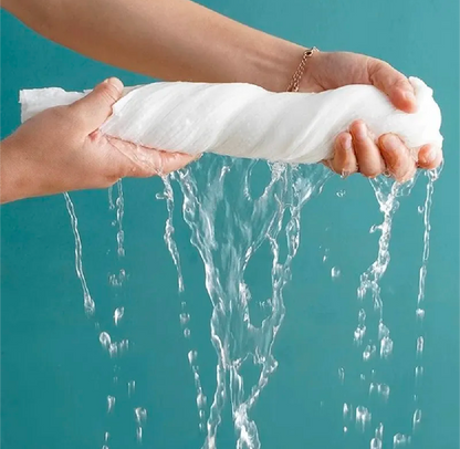 Pack of 5 PCs Disposable Compressed Bath Towels – Portable Cotton Towels 70×140cm