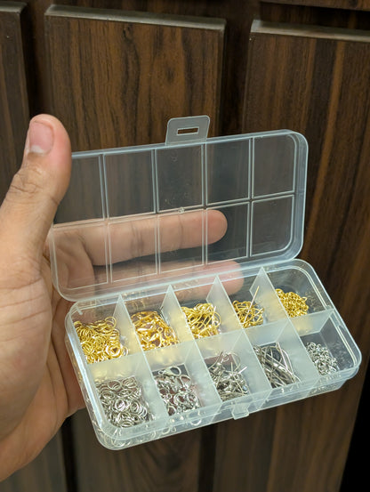 Mini Jewelry Accessories Box – Jewelry Making Findings & Craft Supplies Organizer