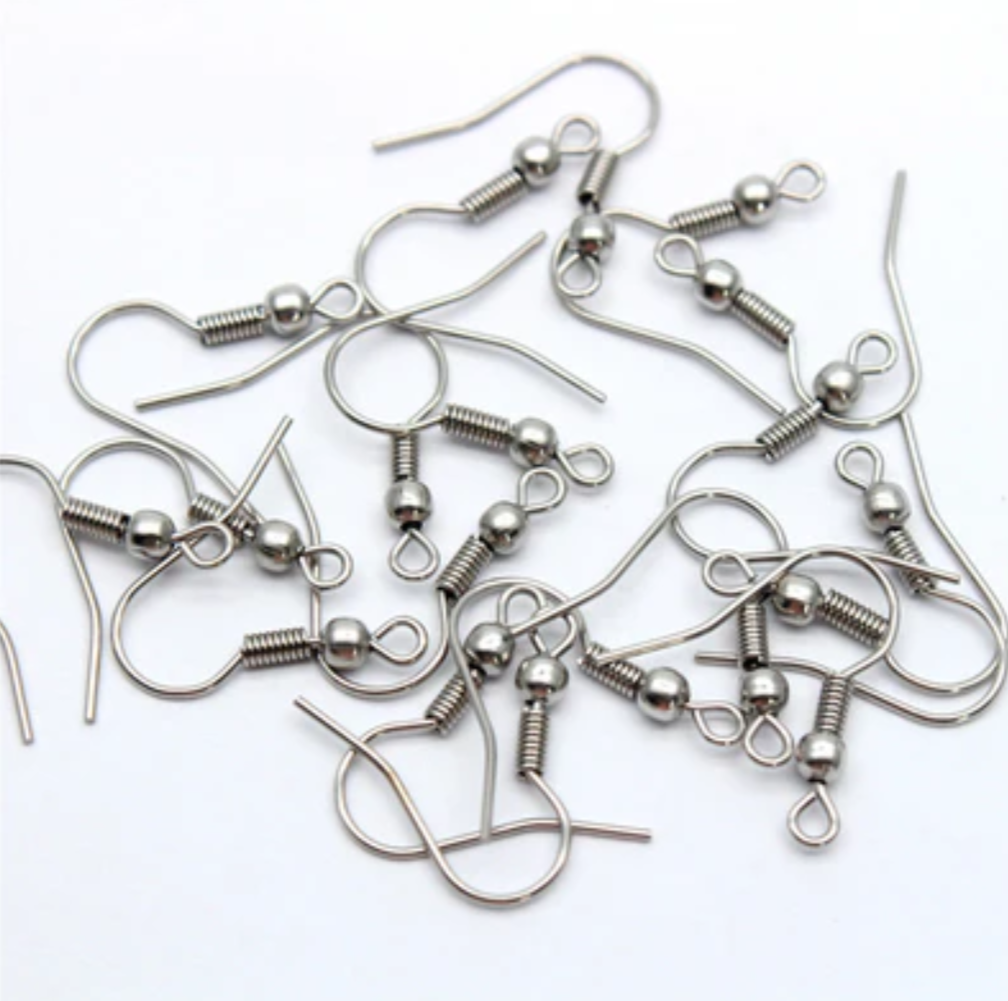 Pack of 30 PCS Earring Hooks Premium Quality – DIY Jewelry Making Ear Wires for Handmade Earrings