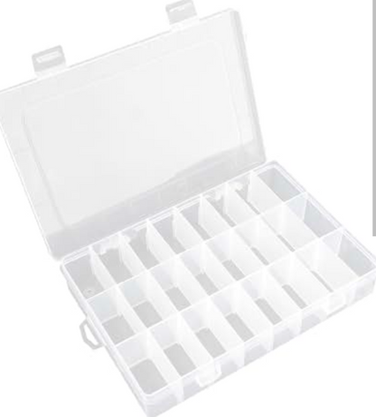 24 Grids Adjustable Jewelry Organizer Box 🎁